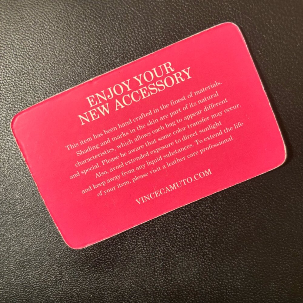 Vince Camuto Black Genuine Leather Crossbody Purse - Picture 7 of 7